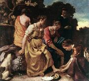 VERMEER VAN DELFT, Jan Diana and her Companions ae oil painting reproduction